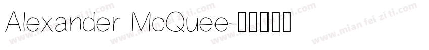 Alexander McQuee字体转换